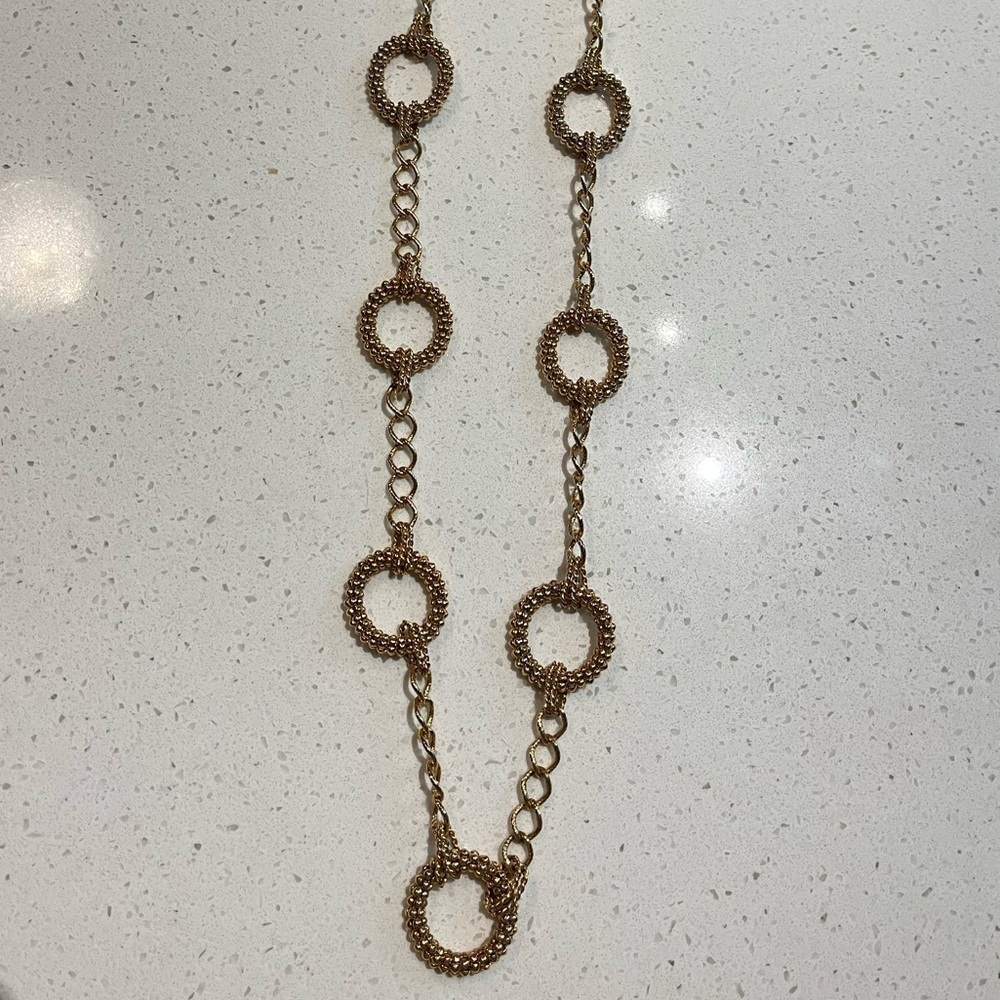 Statement Circle Link Necklace